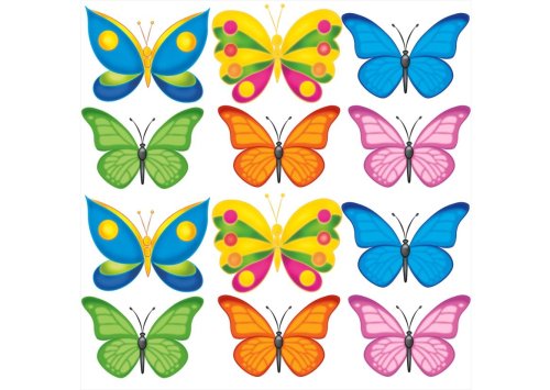 Наклейки декоративные "Комплект бабочек" 11045