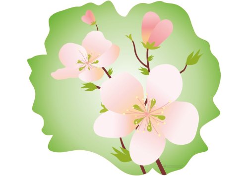 Наклейка интерьерная "Цветок" 10557