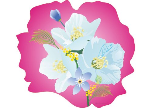 Наклейка интерьерная "Цветок" 10553