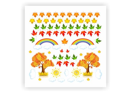 Набор наклеек "Осенний листопад" 13252