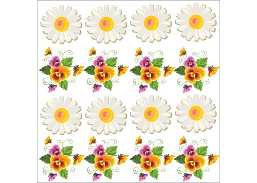 Наклейки декоративные "Цветы" 11049