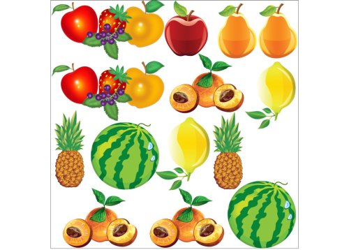 Наклейки декоративные "Фрукты" 11047