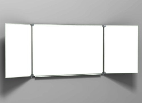 Доска настенная 3 - элементная магнитная под маркер 3000х1000мм ДО-32б