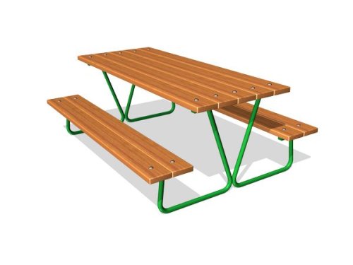 Стол уличный со скамьями М1 СП016Z