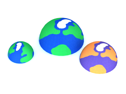 Объемный элемент для парков и детских площадок «Планета» ТРФ208Z