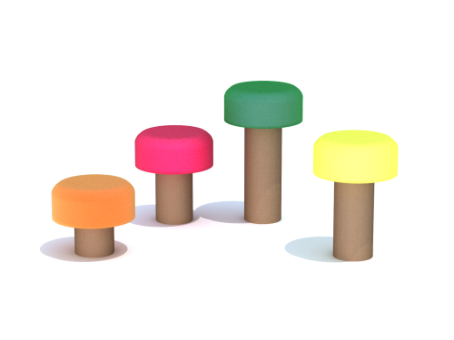 Фигура из резиновой крошки «Грибочки» ТРФ184Z