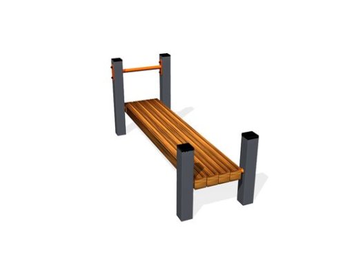 Скамья для пресса горизонтальная ВБ-200Б ВБ017Z