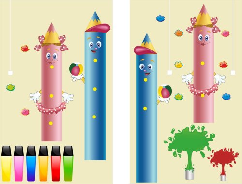 Стенд для композиций и рисунков "Карандаши" 34587