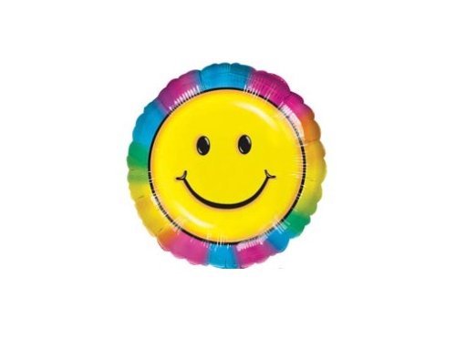 Шар воздушный фольга Улыбка радуга 0251