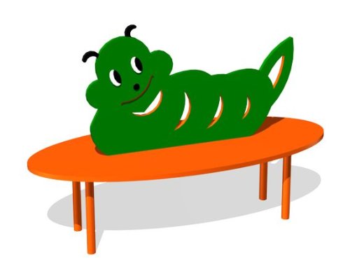 Скамейка детская «Гусеница» СП066Z