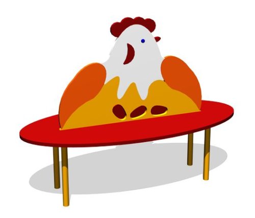 Скамейка детская «Курочка Ряба» СП088Z