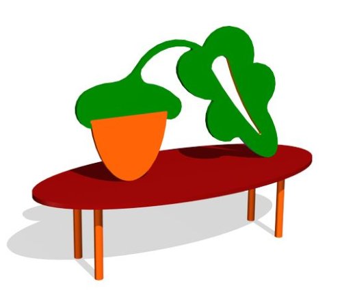 Скамейка детская «Желудь» СП069Z