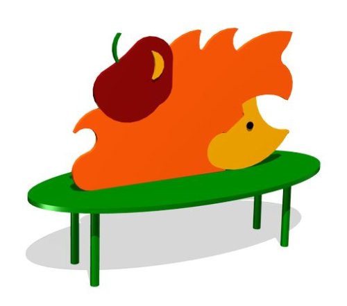 Скамейка детская «Ежик» СП067Z