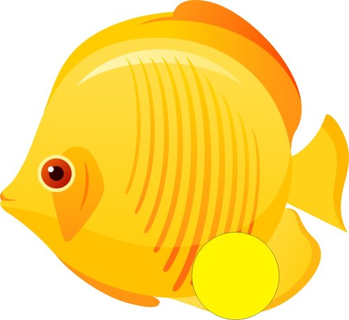 Крепление для рисунка "Морская рыбка" Д134р