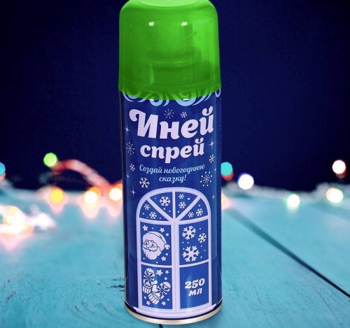 Спрей "Иней", 250 мл, цвет зелёный (2ШТ) 1490984С