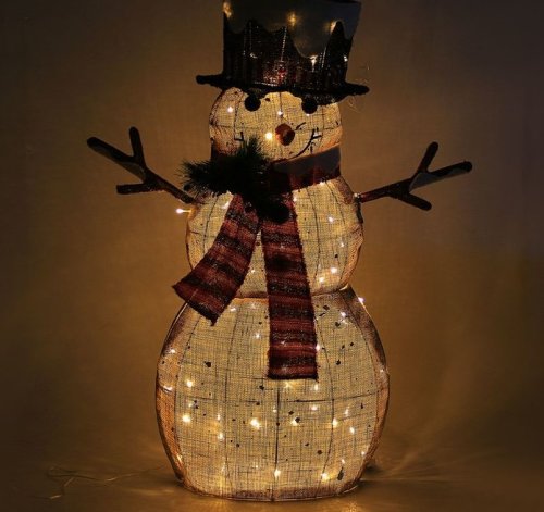 Фигура метал."Снеговик большой" 2333251с