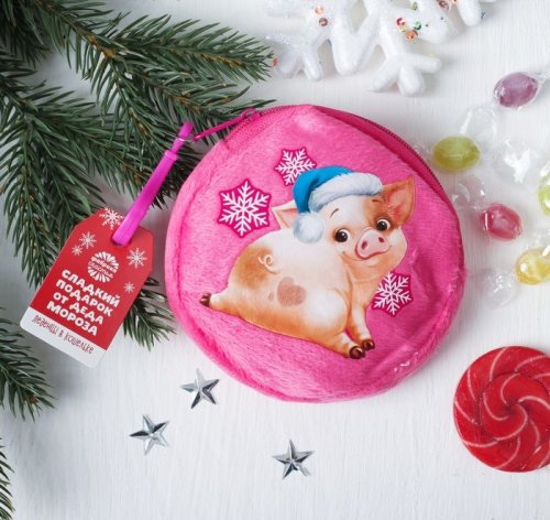 Детский кошелек с леденцами "Поросенок" 3697211С