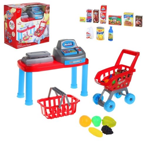 Игровой набор "Супермаркет": касса, тележка, аксессуары 755974