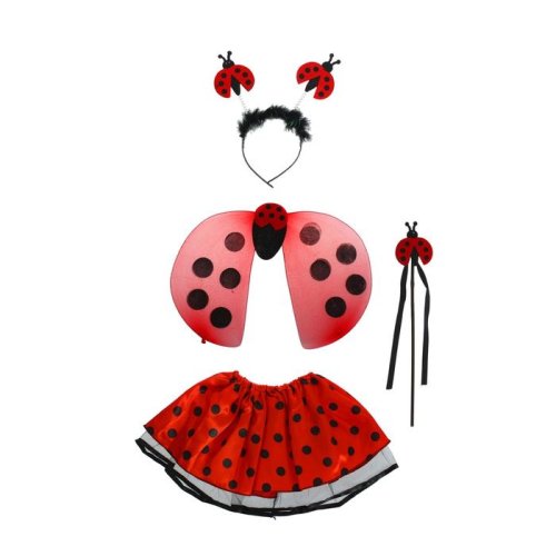 Карнавальный набор "Божья коровка", 4 предмета: ободок, жезл, крылья, юбка, 3-4 года 1393670