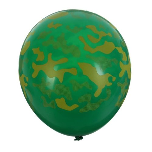 Шары латексные "Камуфляж", пастель, набор 50 шт., цвет тёмно-зелёный 2034825С