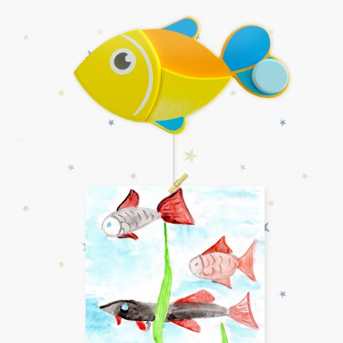 Крепление для рисунков с тросом "Рыбка" Н-39969Т