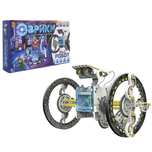Набор для опытов Робот, 14 в 1, работает от солнечной батареи 1250594