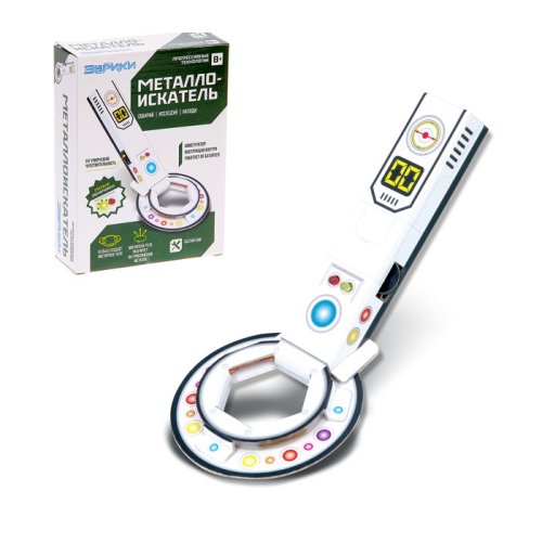 Набор для опытов Металлоискатель, работает от батареек 2463891