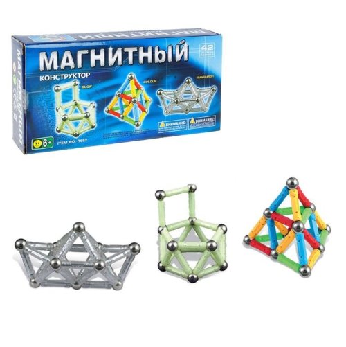 Конструктор магнитный, 42 детали 465801С