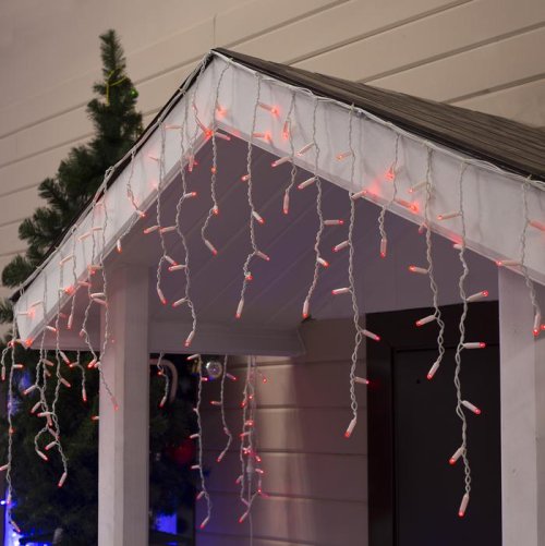 БАХРОМА уличная, УМС, Ш:3м, В:0.6м, Н.Б. 3W LED(IP65-O)-160-220V, КРАСНЫЙ    3584192С