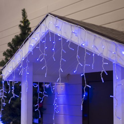 БАХРОМА уличная, УМС, Ш:3м, В:0.6м, Н.Б. 3W LED(IP65-O)-160-220V, СИНИЙ    3584189С