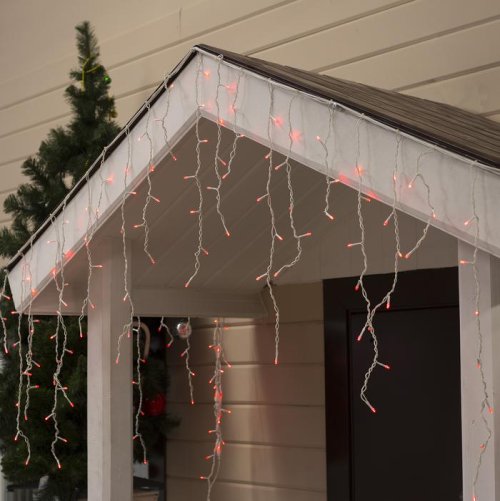 БАХРОМА уличная, УМС, Ш:3м, В:0.6м, Н.Б. 3W LED-160-220V, КРАСНЫЙ     1080176С