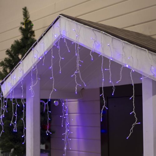 БАХРОМА уличная, УМС, Ш:3м, В:0.6м, Н.Б. 3W LED-160-220V, ФИОЛЕТ     1080179С