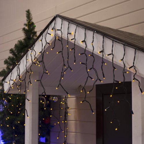 БАХРОМА уличная, УМС, Ш:3м, В:0.6м, Н.Т. 2W Каучук LED(IP65)-160-220V, ЖЕЛТЫЙ    3584211С