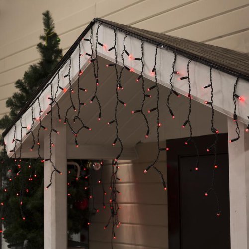 БАХРОМА уличная, УМС, Ш:3м, В:0.6м, Н.Т. 3W LED(IP65-O)-160-220V, КРАСНЫЙ    3584199С