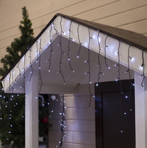 БАХРОМА уличная, УМС, Ш:3м, В:0.6м, Н.Т. 3W LED-160/50-220V, мерцание, БЕЛЫЙ    3584176С