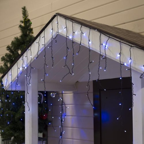 БАХРОМА уличная, УМС, Ш:3м, В:0.6м, Н.Т. 3W LED-160-220V, БЕЛО-СИНИЙ     1080171С