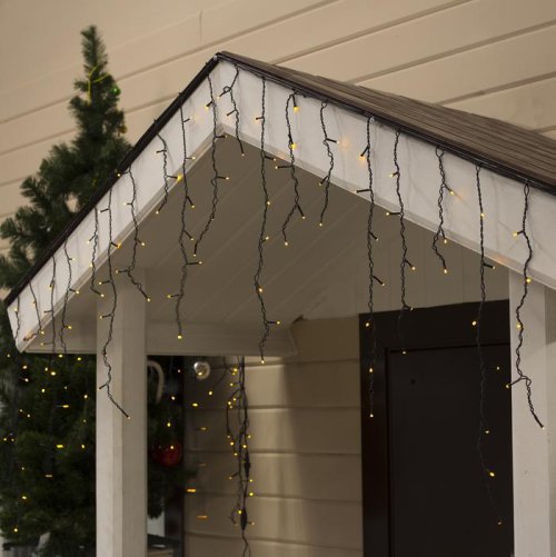 БАХРОМА уличная, УМС, Ш:3м, В:0.6м, Н.Т. 3W LED-160-220V, ЖЕЛТЫЙ     187287С