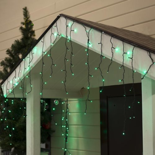 БАХРОМА уличная, УМС, Ш:3м, В:0.6м, Н.Т. 3W LED-160-220V, ЗЕЛЕНЫЙ     187286С