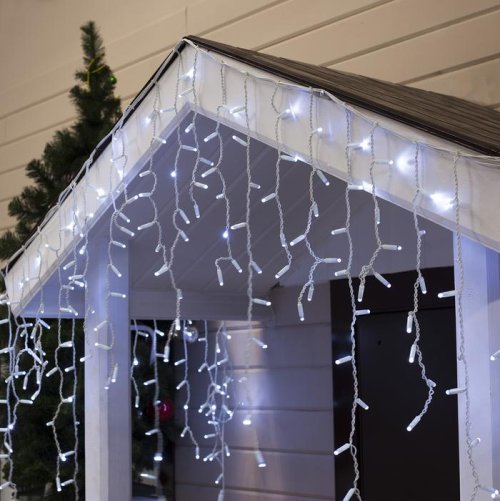 БАХРОМА уличная, УМС, Ш:3м, В:0.9м, Н.Б. 3W LED(IP65-O)-232-220V, БЕЛЫЙ   3584201С