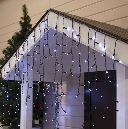 БАХРОМА уличная, УМС, Ш:3м, В:0.9м, Н.Т. 3W LED(IP65-O)-232-220V, БЕЛЫЙ   3584205С