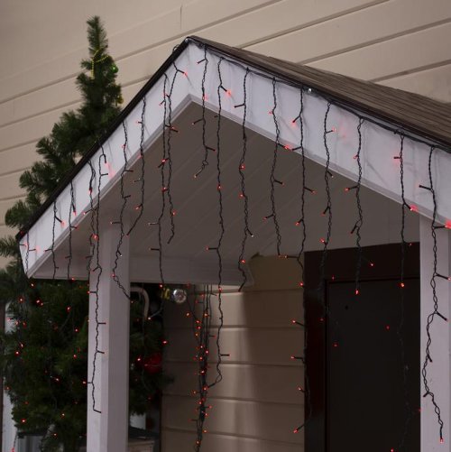 БАХРОМА уличная, УМС, Ш:3м, В:0.9м, Н.Т. 3W LED-232-220V, КРАСНЫЙ    3584166С