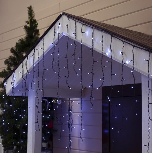 БАХРОМА уличная, УМС, Ш:3м, В:0.9м, Н.Т. 3W LED-232-220V, шнур питания, БЕЛЫЙ  2361657С