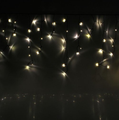 БАХРОМА уличная, Ш:4м, В:0.6м, Н.Т. LED-180-220V, 8 режимов, ТЕПЛ БЕЛ     1080158С