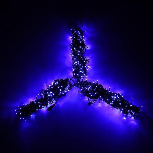 Гирлянда "Клип лайт(Спайдер)" улич. УМС, 3х20 м, Н.Т., LED-600-24В, контр. 8 р.,СИНИЙ УЦЕНКА  2408398С