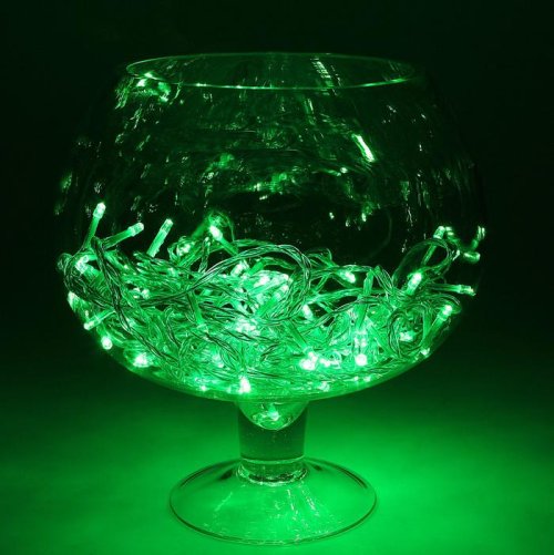 Гирлянда "Метраж" улич. УМС, 10 м, Н.З., 2W LED-100-24В, БЕЗ контр., ЗЕЛЕНЫЙ  1586026С