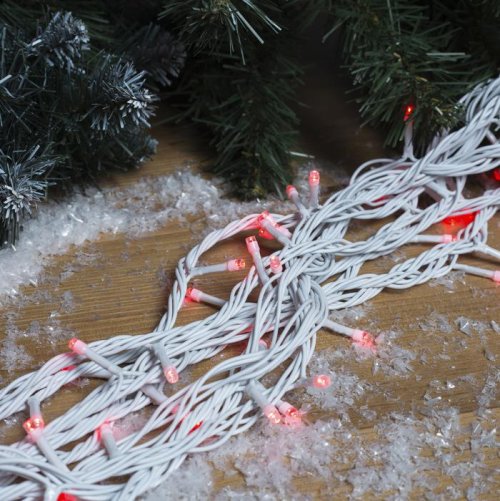 НИТЬ уличная, УМС, Д: 10 м, Н.Б. 3W LED-100-220V, КРАСНЫЙ     1080034С