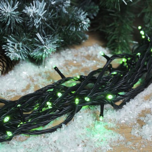 НИТЬ уличная, УМС, Д: 10 м, Н.Т. 3W LED-100-220V, ЗЕЛЕНЫЙ     187244С