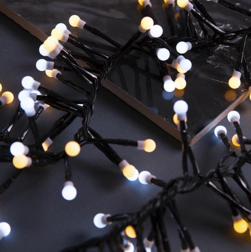 НИТЬ уличная, УМС, Мишура шарики Д:4 м. Н.Т. LED-400-31V 8 режимов, БЕЛЫЙ-Т/БЕЛЫЙ    3649311С