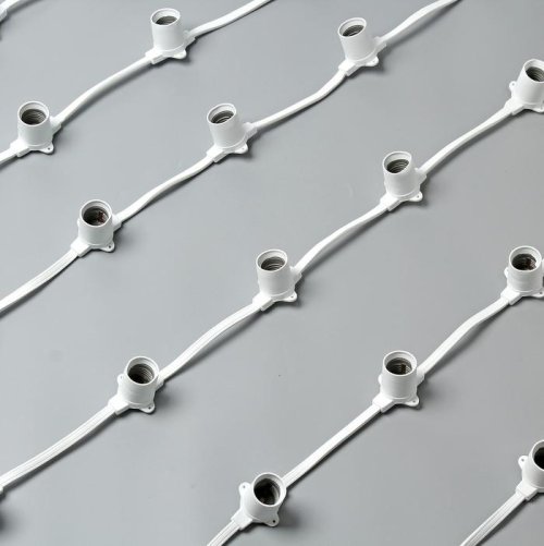 НИТЬ, 100 м. "Белт Лайт" Н.Б. 2 жилы, шаг 20 см, Е27, влагостойкая, IP65, фиксинг, КАУЧУК    3669492С