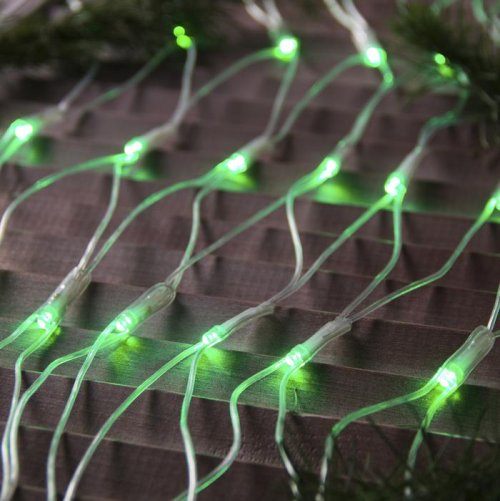 СЕТЬ, уличная УМС Ш:2м, В:1,5м, Н.С. 3W LED-192-220V, ЗЕЛЕНЫЙ    3556878С